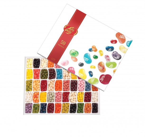 Jelly Belly 50 ízű válogatás Ajándékdobozban 600 g